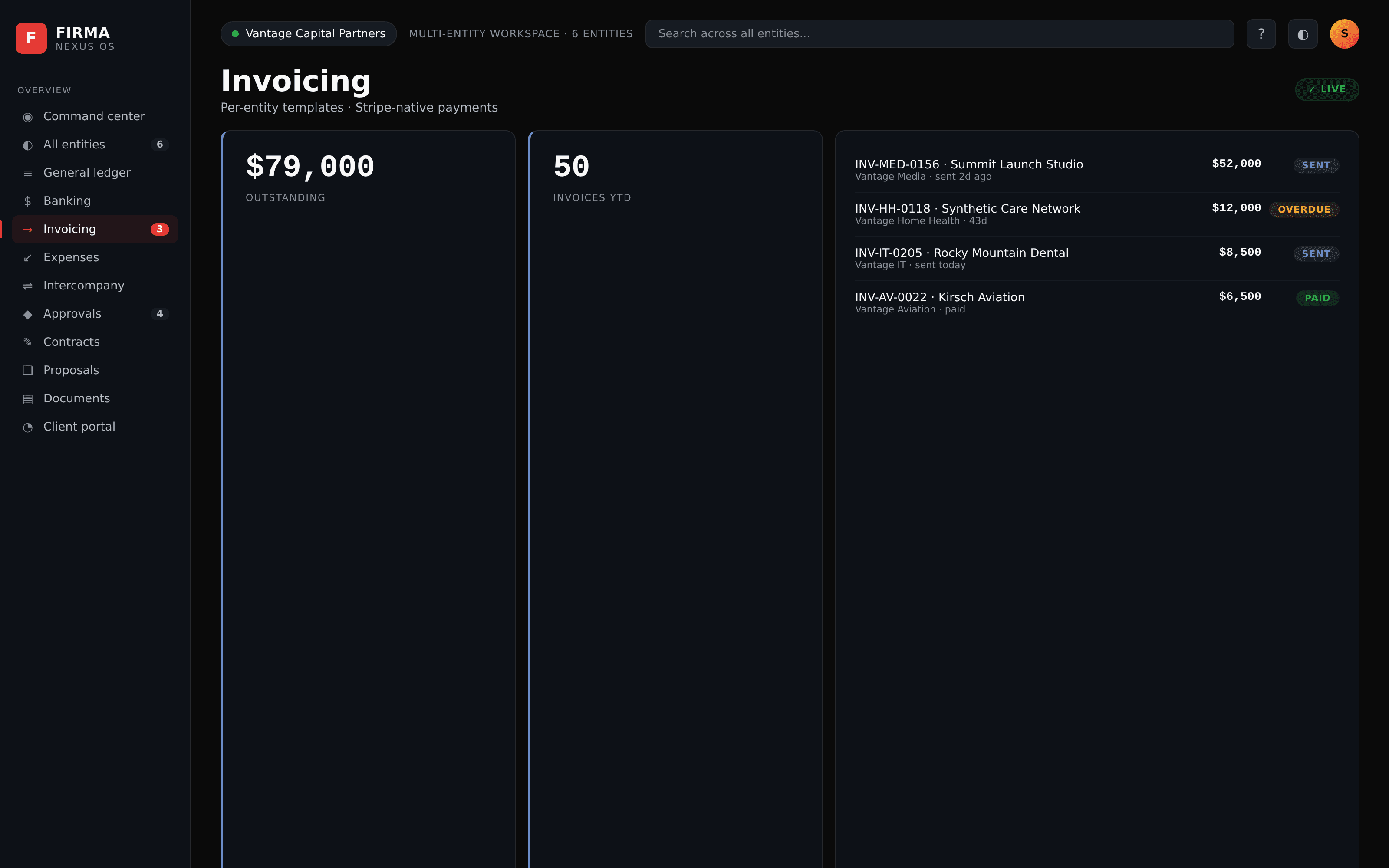 FIRMA — Invoicing